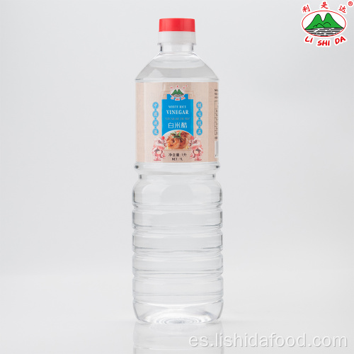 Botella de plástico de 1000 ml de vinagre de arroz blanco